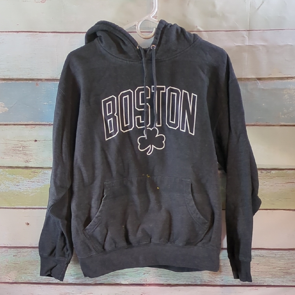 Boston Gray Hoodie